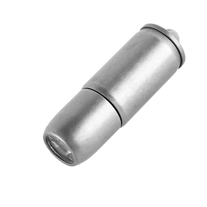 PoleShine Keychain Flashlight - 130 Lumens|3 Modes| Rechargeable|Titanium alloy |Waterproof|Elegant EDC Essential|ZD101