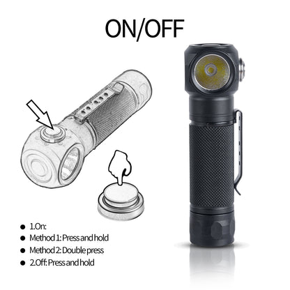 ‎PoleShine Dive Light - 1200 Lumens Flashlight|6 Modes|IPX8 Waterproof|Rechargeable|for Underwater Adventures|BD13