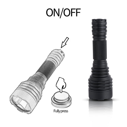 ‎PoleShine Tactical Flashlight - 1050 Lumens | 1000m Range | 5 Modes | Strobe + SOS | Rechargeable | Waterproof |C8SG