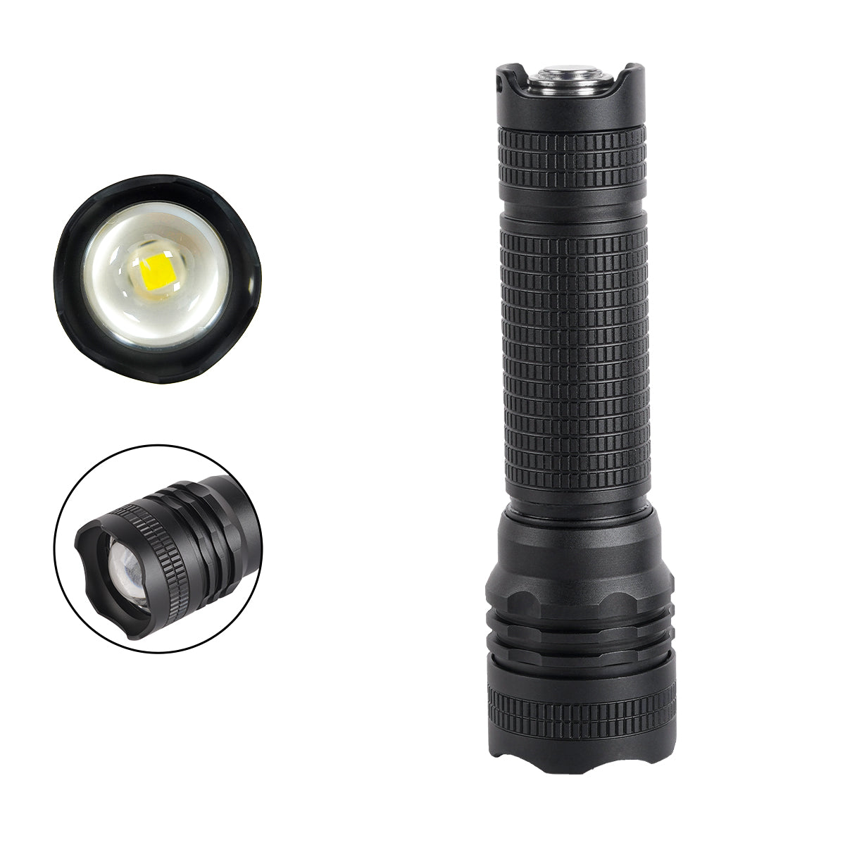 ‎PoleShine Pocket Flashlight - 600 Lumens | 5 Modes | Rechargeable | Strobe | SOS | 40H Extended Runtime |BD4