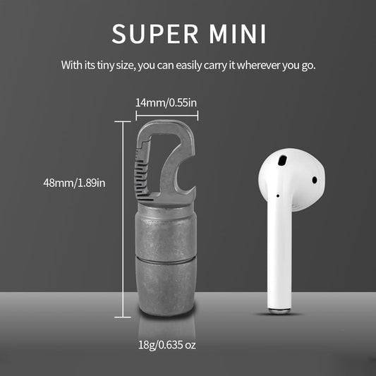 ‎PoleShine EDC Flashlight- 60 Lumens | Titanium |Waterproof|Bottle Opener|Multi-Tool | Practical EDC |DL104