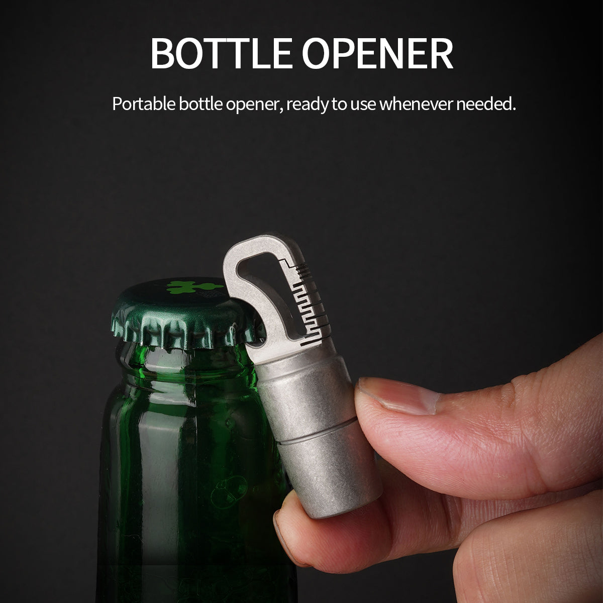 ‎PoleShine EDC Flashlight- 60 Lumens | Titanium |Waterproof|Bottle Opener|Multi-Tool | Practical EDC |DL104