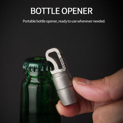 ‎PoleShine EDC Flashlight- 60 Lumens | Titanium |Waterproof|Bottle Opener|Multi-Tool | Practical EDC |DL104