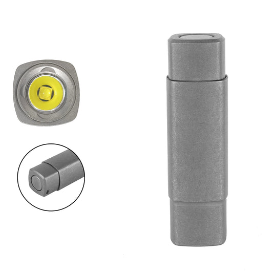 ‎PoleShine Keychain Flashlight - 165 Lumens|4 Modes|Tactical Strobe|Titanium alloy |Rechargeable|IPX6 Waterproof |MN105