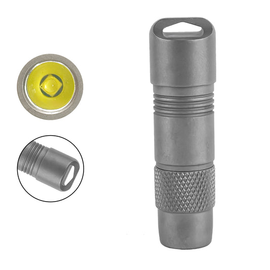 ‎PoleShine Mini Flashlight - 160 Lumens| 3 Modes| Strobe | IPX6 Waterproof| Rechargeable | Titanium alloy | Magnetic Base |MN103