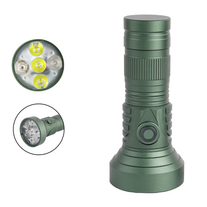 ‎PoleShine Pocket Flashlight 2000 Lumens |5 Modes | Red Light|Tactical Strobe|Practical EDC|DT901