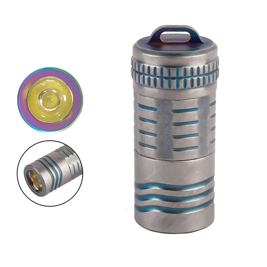 ‎PoleShine EDC Flashlight - 180 Lumens|3-Mode|Rechargeable|Titanium alloy |Ultra-Light | IPX6 Waterproof | YZ102