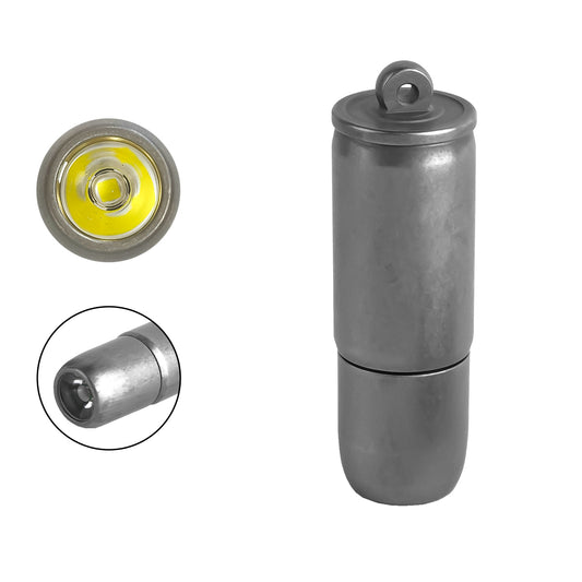 ‎PoleShine Keychain Flashlight - 130 Lumens|3 Modes| Rechargeable|Titanium alloy |Waterproof|Elegant EDC Essential|ZD101
