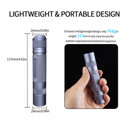 ‎‎PoleShine UV Flashlight - 365nm | High Definition Pure Ultraviolet | Black Light | Rechargeable|H1307