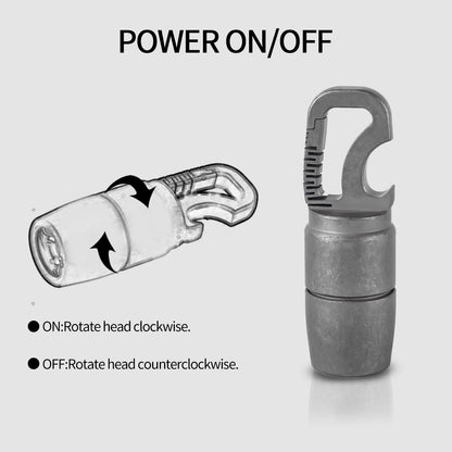 ‎PoleShine EDC Flashlight- 60 Lumens | Titanium |Waterproof|Bottle Opener|Multi-Tool | Practical EDC |DL104