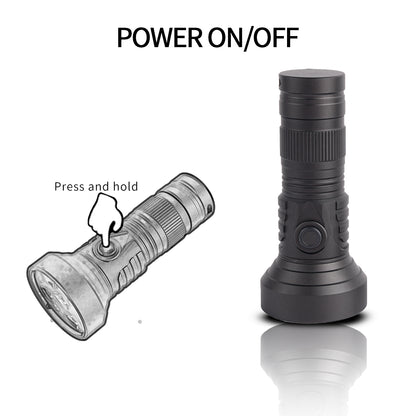 ‎PoleShine Pocket Flashlight 2000 Lumens |5 Modes | Red Light|Tactical Strobe|Practical EDC|DT901