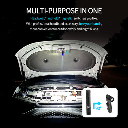 ‎PoleShine  Diving Flashlight - 1200 Lumens | 6 Modes | IPX8 Waterproof | Rechargeable | Adjustable Angle | 4800mAh Battery |TX1